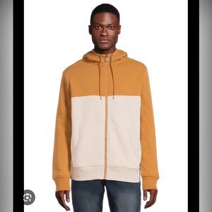 George Men’s Faux Sherpa Fleece Lined Jacket with Hood